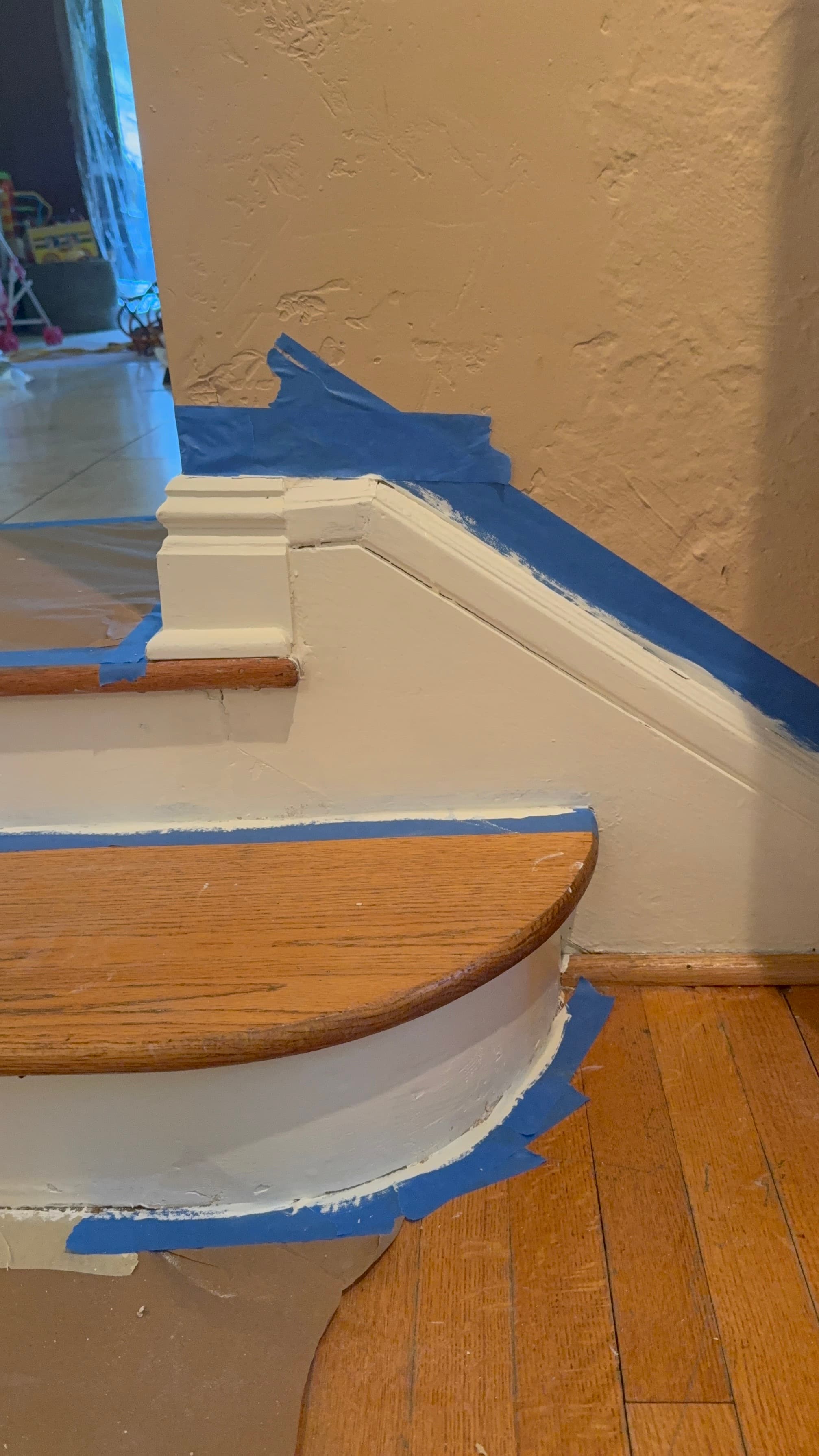 Staircase Trim Repair & Interior Painting — New Rochelle, NY