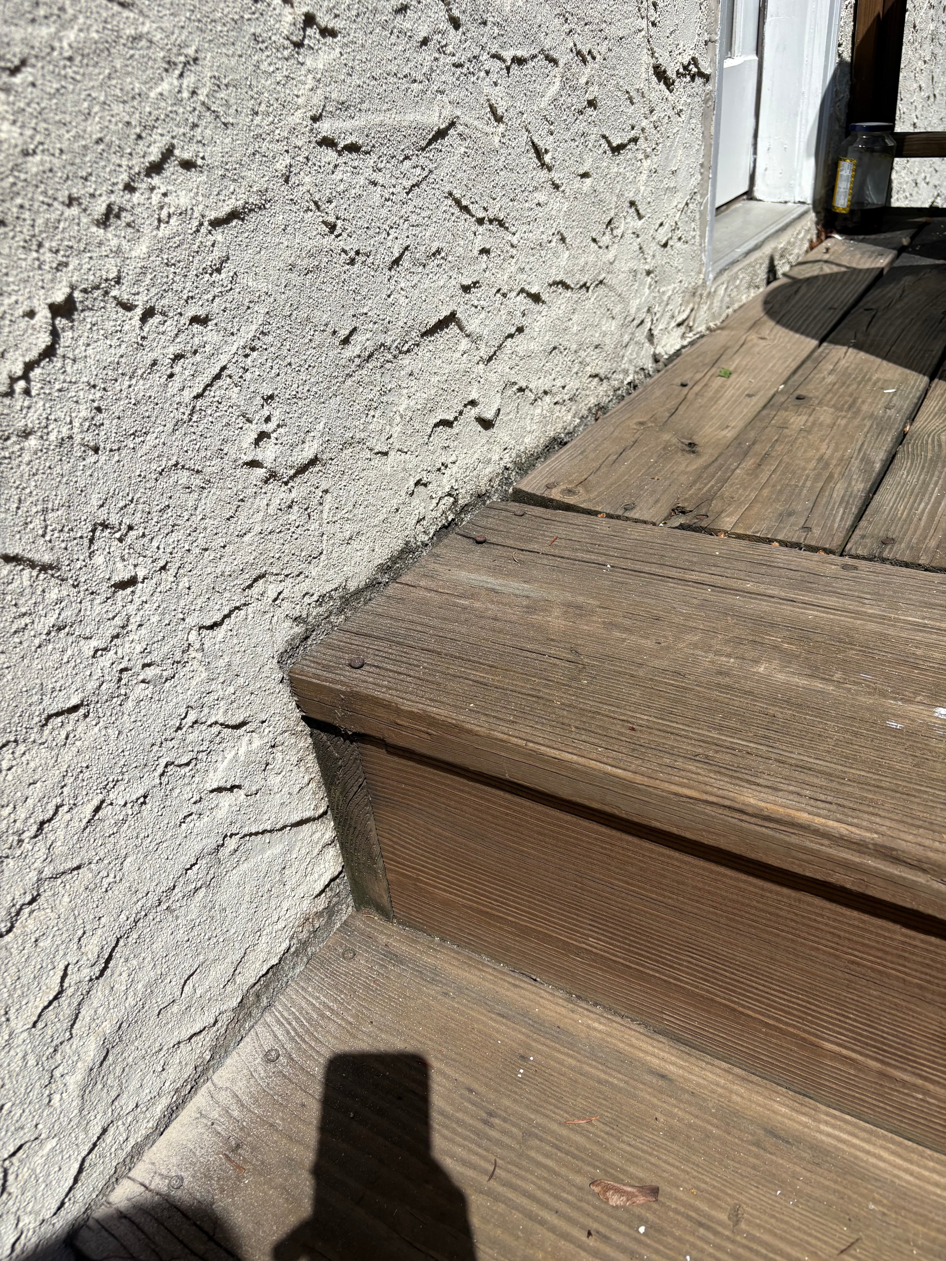 Porch Stringer Raised Off AC Line in New Rochelle